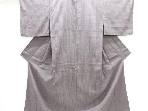 縞模様織り出し本塩沢着物